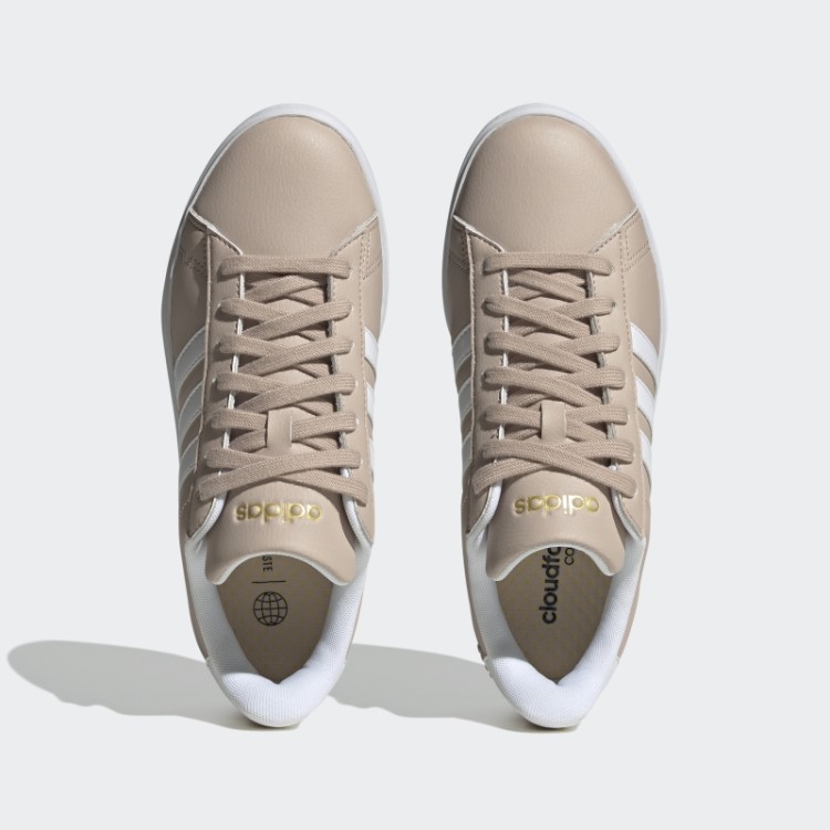 Taupe Adidas Grand Court Cloudfoam Estilo De Vida Court Comfort Shoes