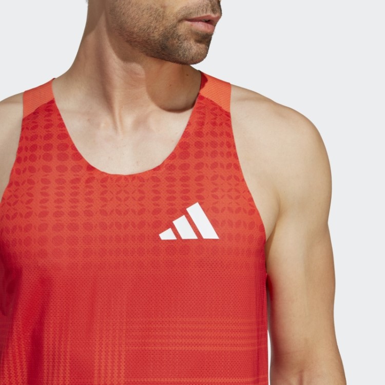 Adidas Laranja Adizero Rhonex Kipruto Assinatura Singlet