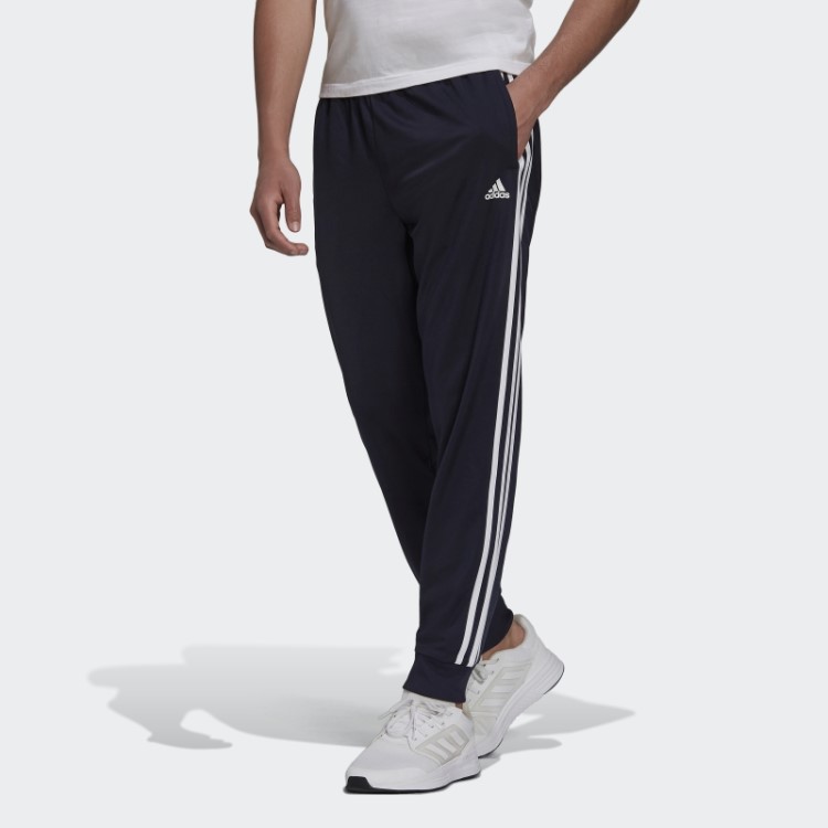 Calça Esportiva Com As Três Listras Adidas Essentials Warm Up Ink