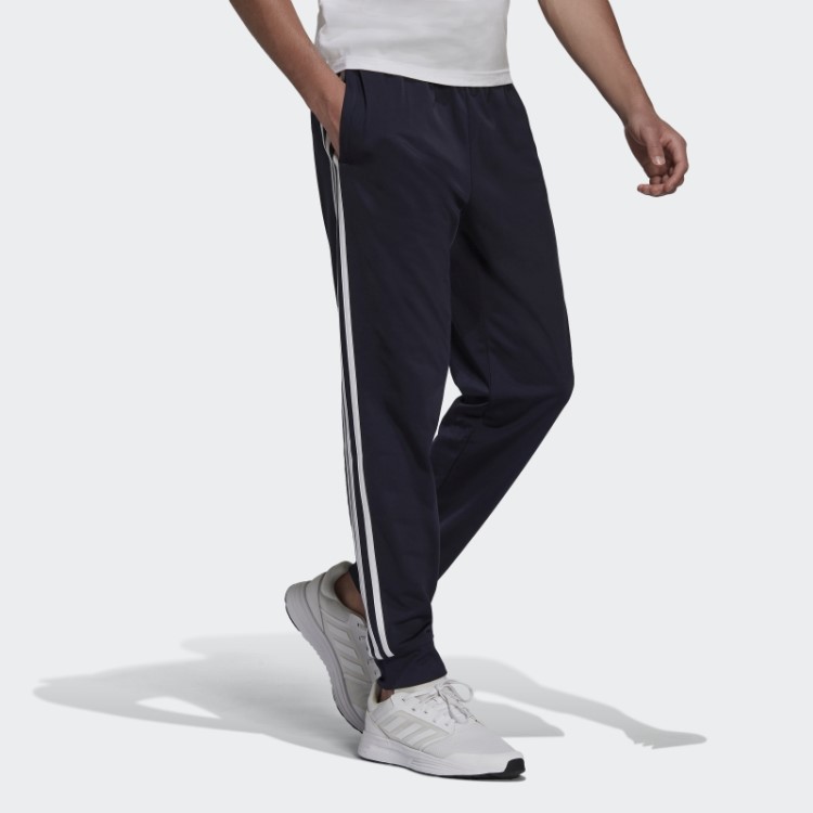 Calça Esportiva Com As Três Listras Adidas Essentials Warm Up Ink
