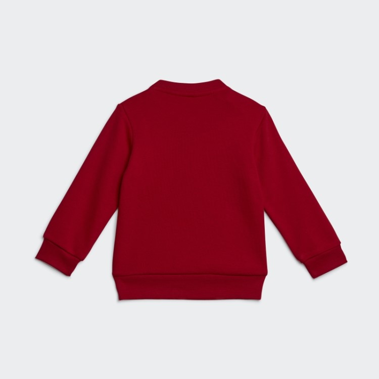 Conjunto De Moletom Da Tripulação Escarlate Adidas