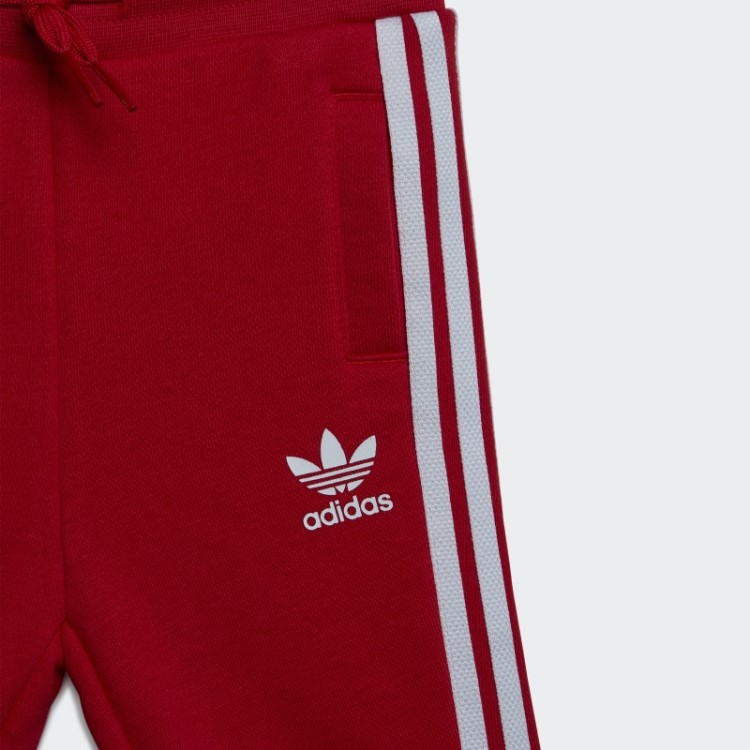 Conjunto De Moletom Da Tripulação Escarlate Adidas