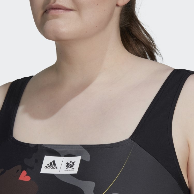 Maiô Thebe Magugu (plus Size) Carbono Adidas