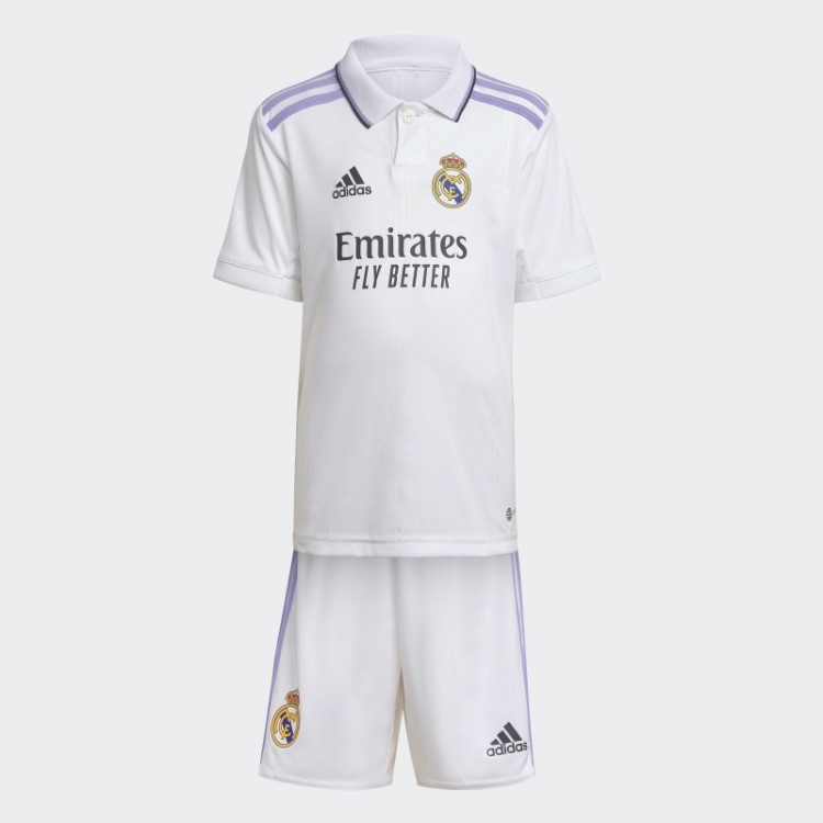 Real Madrid 22/23 Casa Mini Kit Adidas Branco
