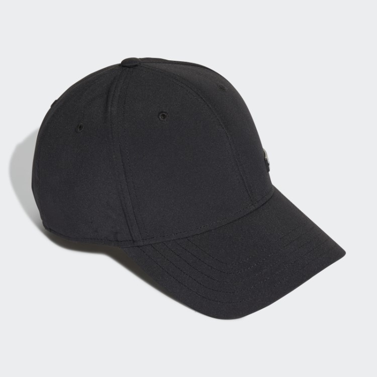 Boné De Beisebol Com Distintivo De Metal Leve Preto Adidas