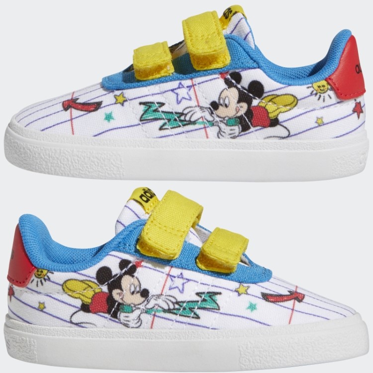 Tênis Branco Adidas X Disney Mickey Mouse Vulc Raid3r