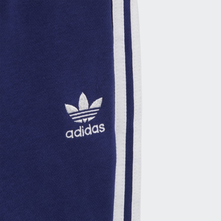 Conjunto De Moletom Branco Com Estampa De Flores E Zíper Da Adidas