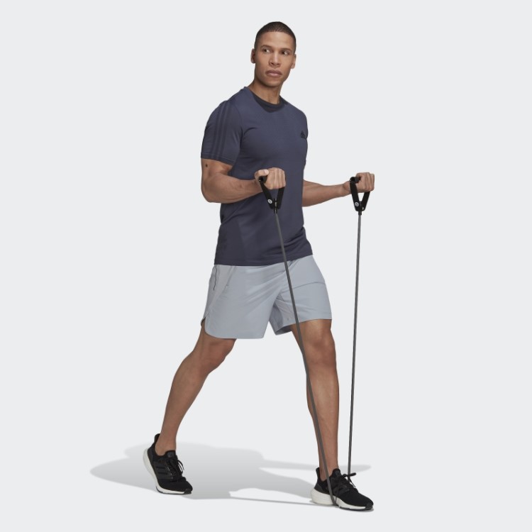 Bermuda De Treino Hiit Prateada Adidas