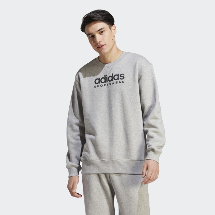 All Szn Moletom Gráfico De Lã Cinza Médio Adidas