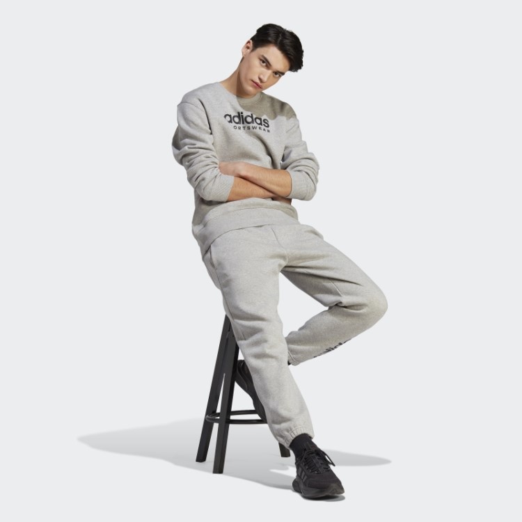 All Szn Moletom Gráfico De Lã Cinza Médio Adidas