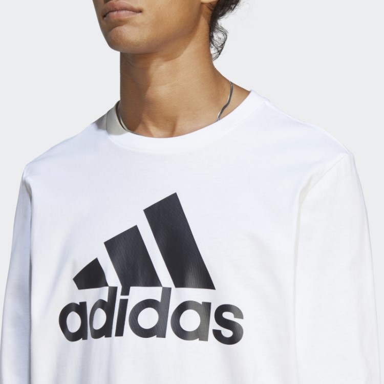 Essentials Camiseta Manga Longa Adidas Branca