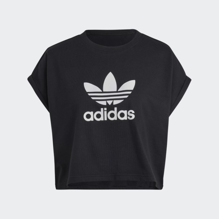 Camiseta Adicolor Classics Curta Trefoil Preta Adidas