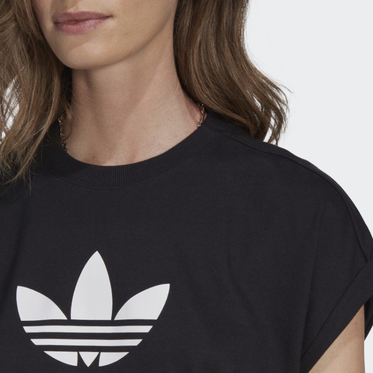 Camiseta Adicolor Classics Curta Trefoil Preta Adidas