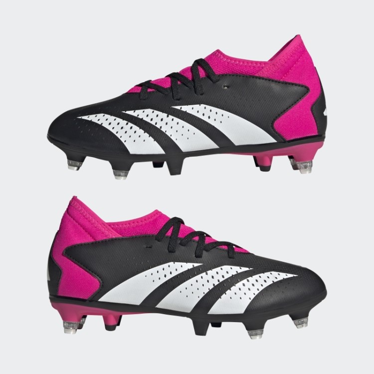 Elegante Rosa Adidas Predador Precisão.3 Botas De Chão Macio