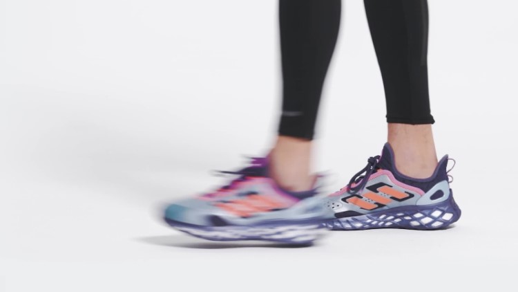Adidas Grey Met Web Boost Tênis De Estilo De Vida Esportivo Para Corrida