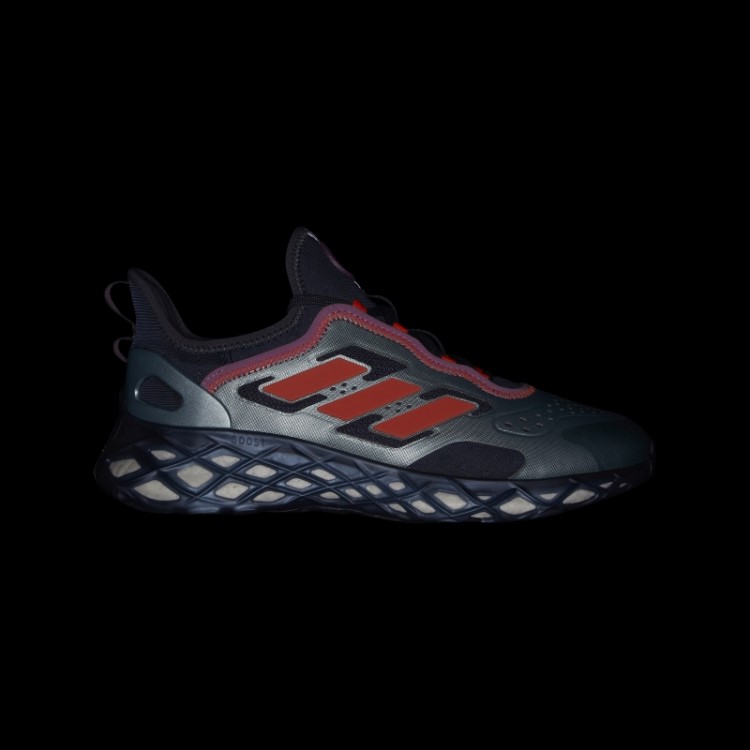 Adidas Grey Met Web Boost Tênis De Estilo De Vida Esportivo Para Corrida