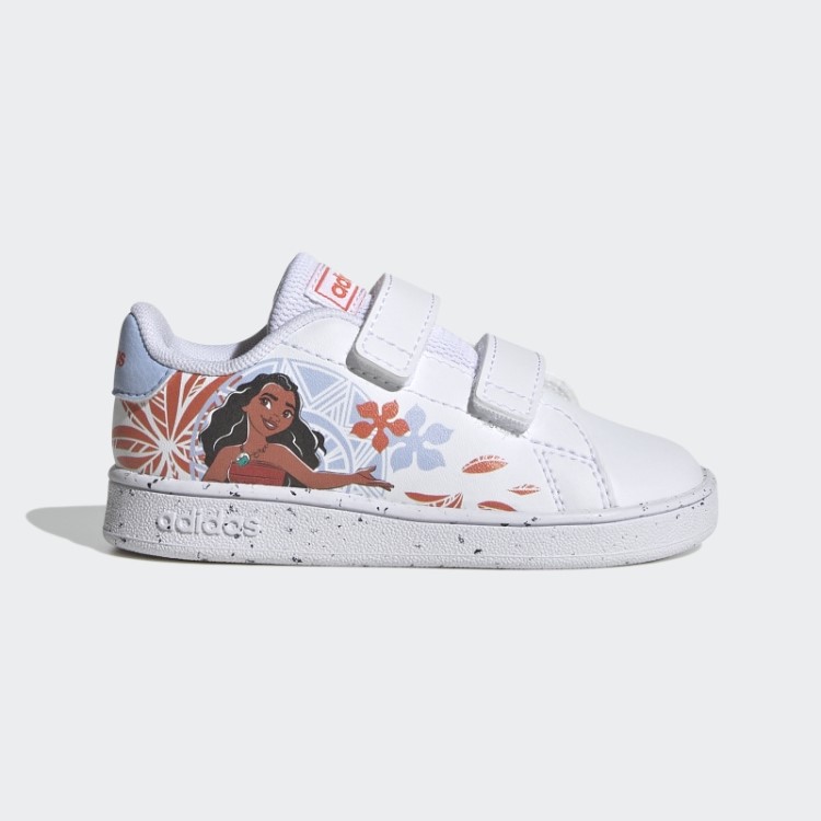 Adidas X Disney Advantage Moana Sapatos De Velcro Fashion Branco