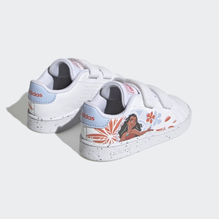 Adidas X Disney Advantage Moana Sapatos De Velcro Fashion Branco