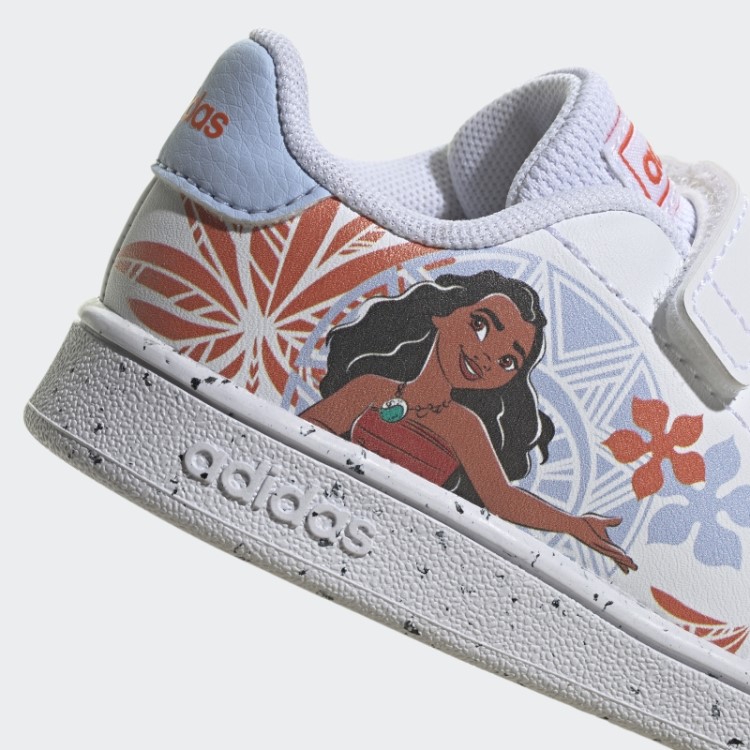 Adidas X Disney Advantage Moana Sapatos De Velcro Fashion Branco
