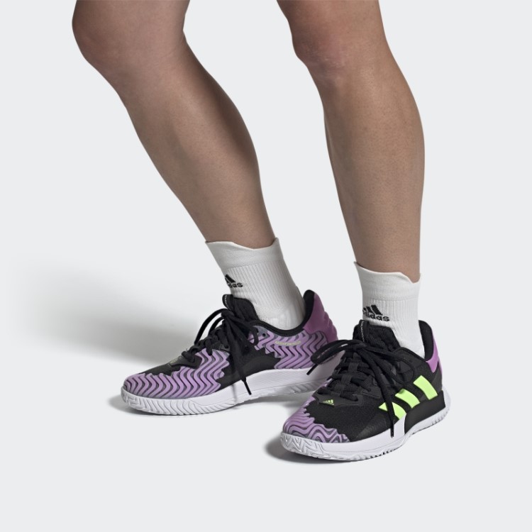 Tênis Solematch Control Adidas Preto