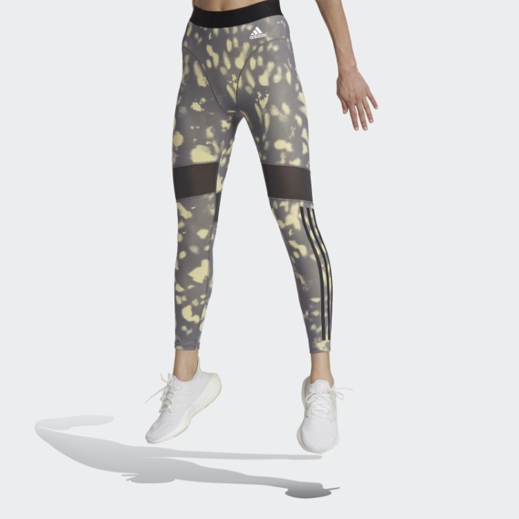 Legging Amarela Com Estampa Hyperglam 7/8 Adidas