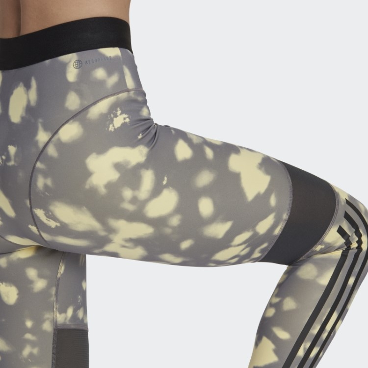 Legging Amarela Com Estampa Hyperglam 7/8 Adidas