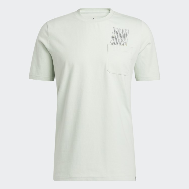 Camiseta Adidas Green Dynamic Sport Com Bolso Gráfico