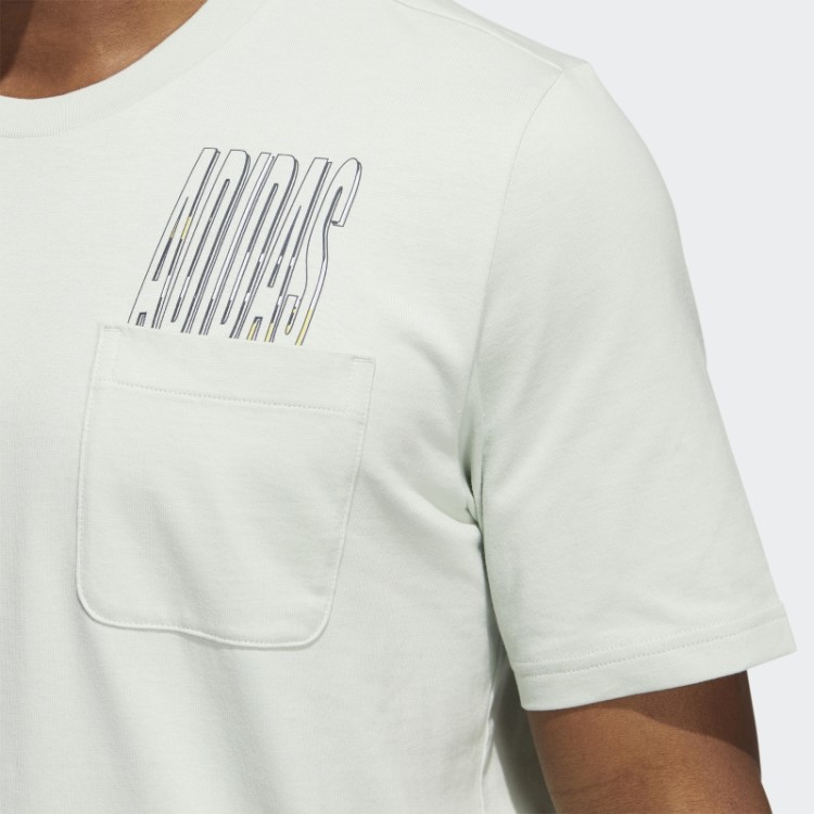 Camiseta Adidas Green Dynamic Sport Com Bolso Gráfico