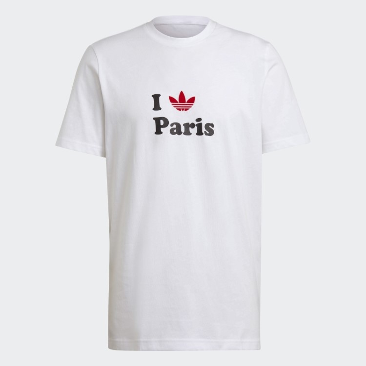 Camiseta Branca Paris Trefoil Adidas