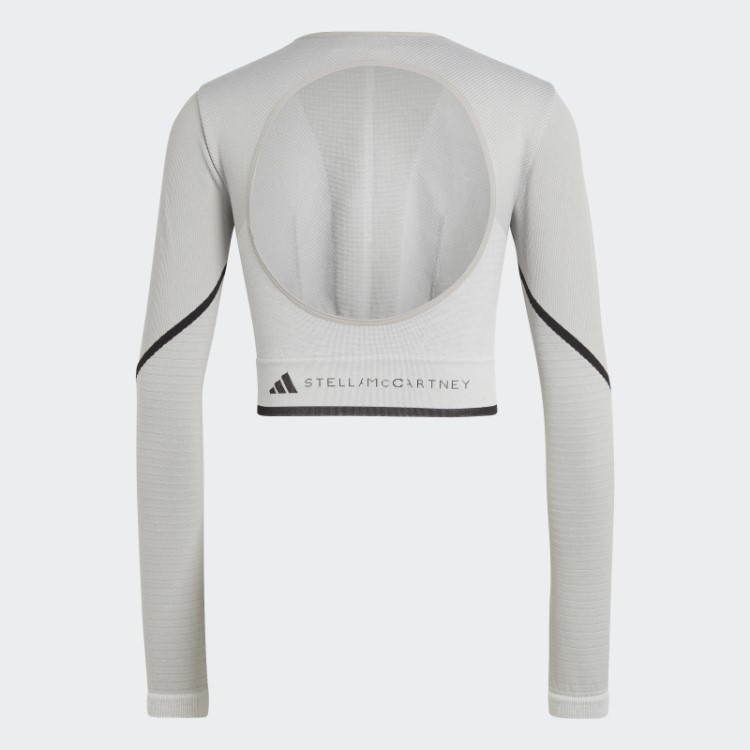 Mgh Cinza Sólido Quente Adidas By Stella Mccartney Truestrength Blusa De Manga Longa