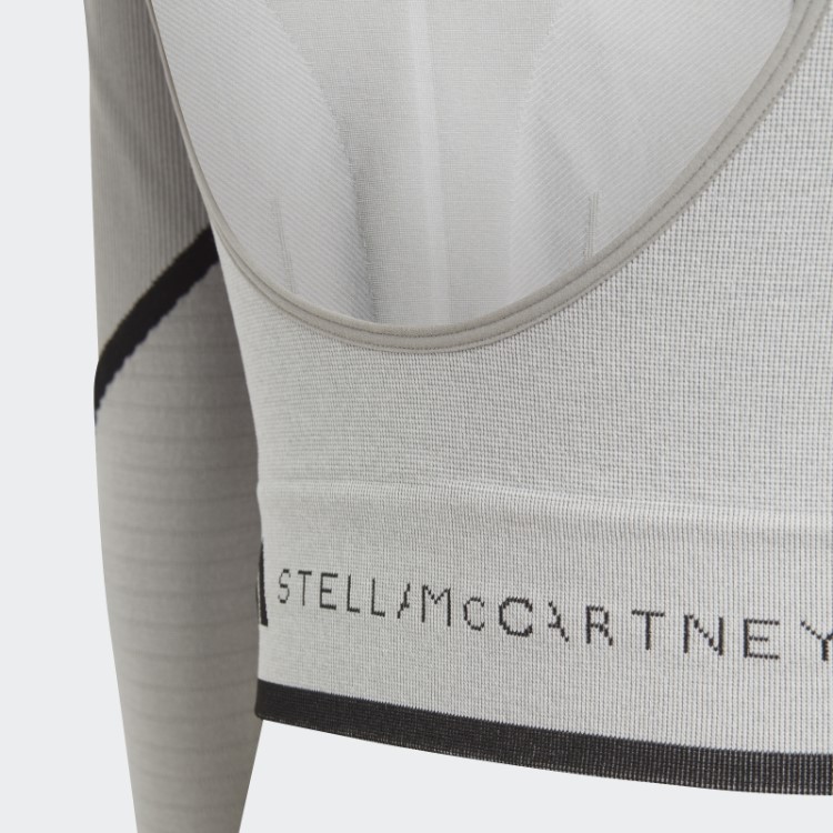 Mgh Cinza Sólido Quente Adidas By Stella Mccartney Truestrength Blusa De Manga Longa