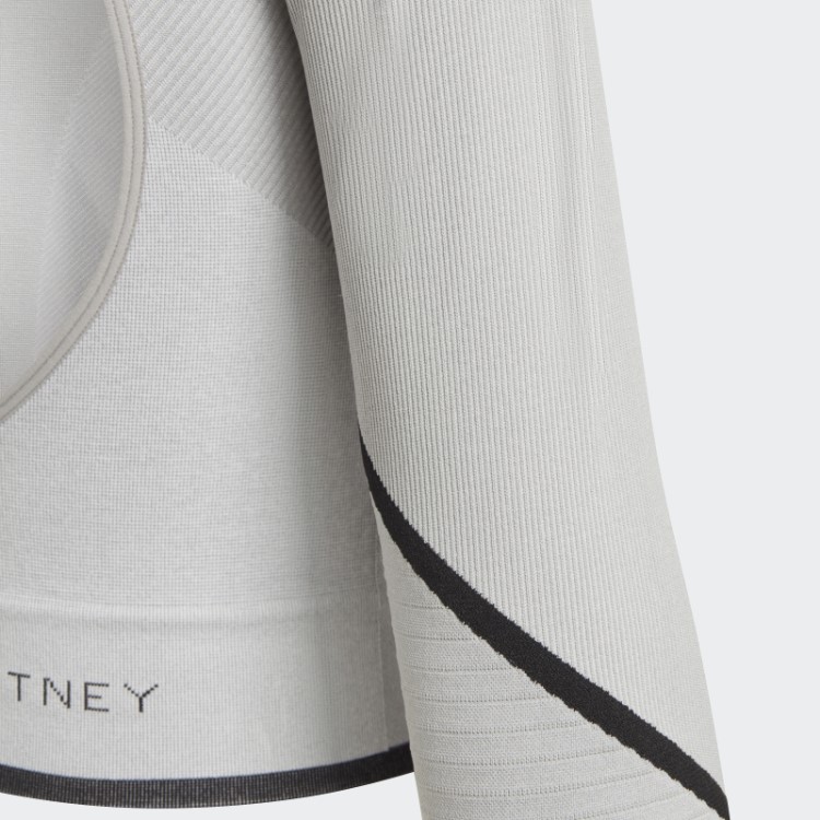 Mgh Cinza Sólido Quente Adidas By Stella Mccartney Truestrength Blusa De Manga Longa