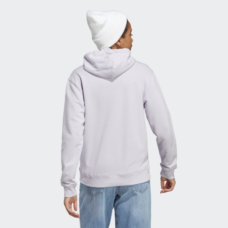 Moletom Com Capuz Regular French Terry Silver Dawn Essentials Com Logo Grande Adidas