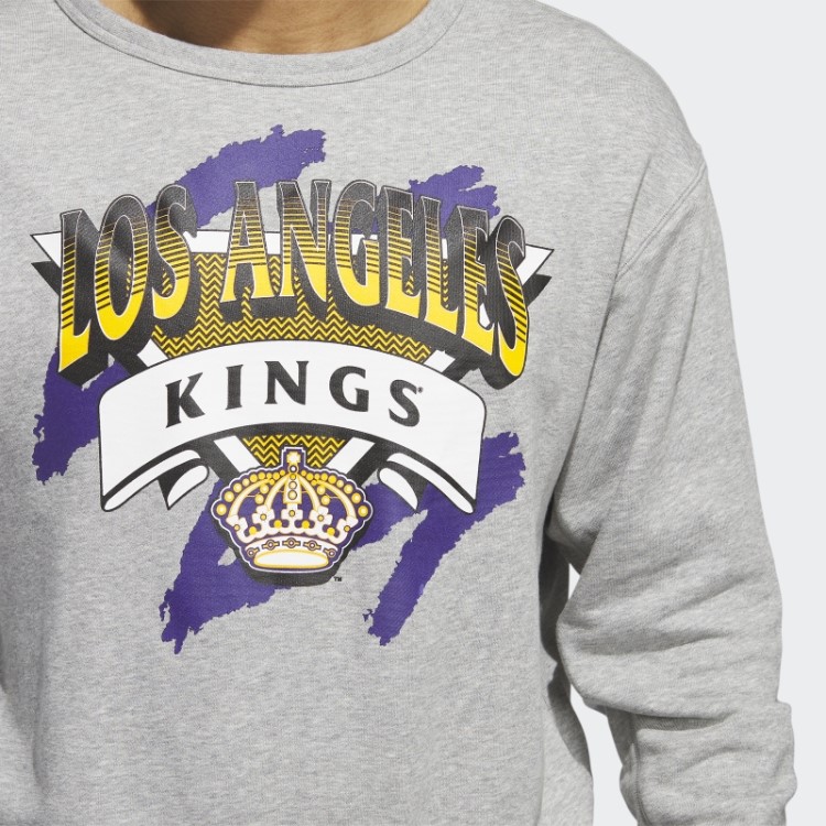 Adidas Moletom Cinza Médio Kings Vintage Crew