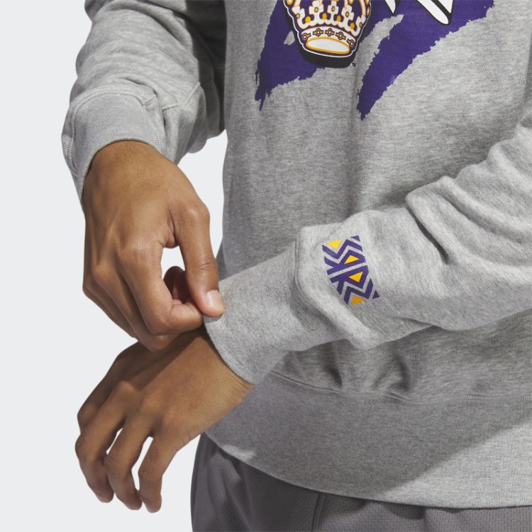 Adidas Moletom Cinza Médio Kings Vintage Crew