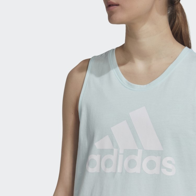 Essentials Regata Com Logo Grande Azul Adidas