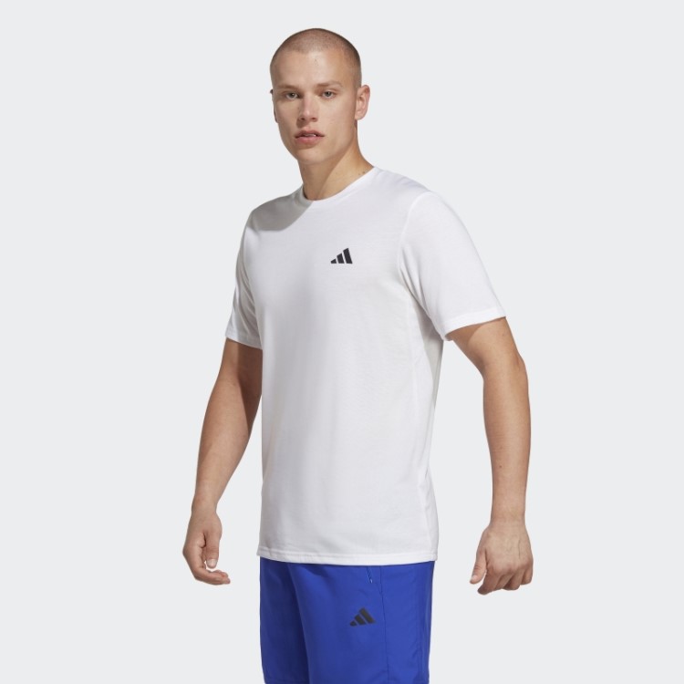 Camiseta Branca De Treino Adidas Train Essentials