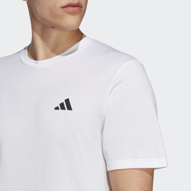 Camiseta Branca De Treino Adidas Train Essentials