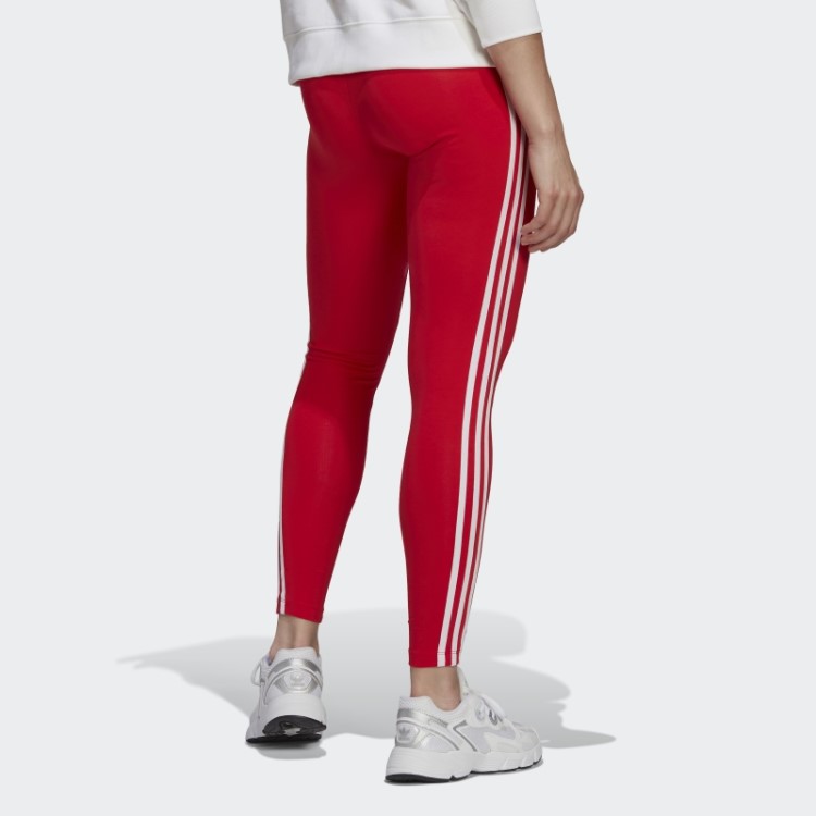 Meia-calça Vermelha Adicolor Classics Com As Três Listras