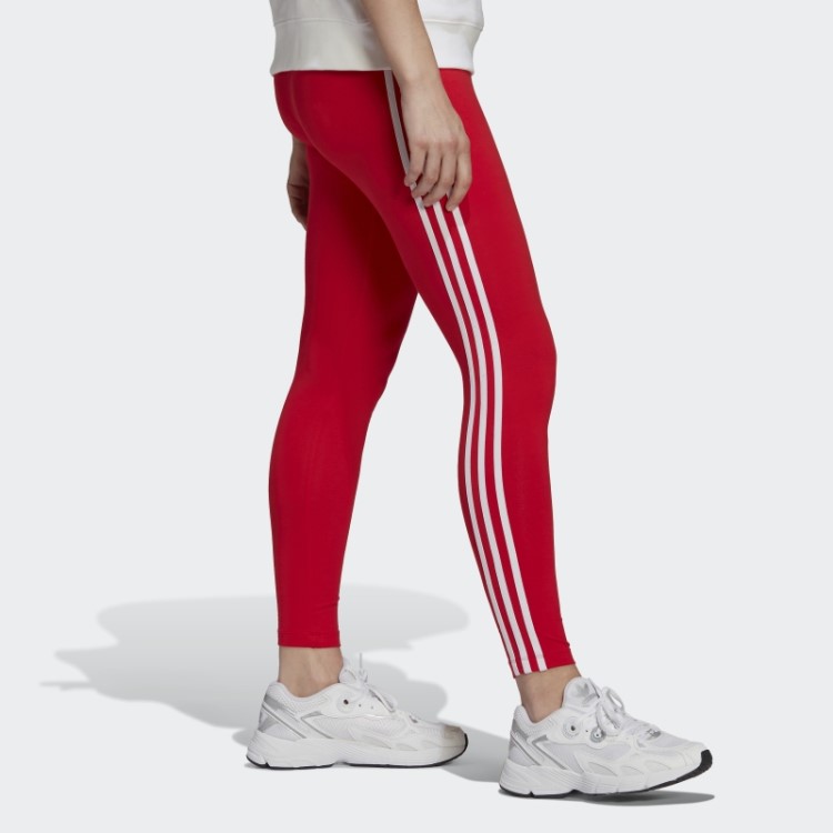Meia-calça Vermelha Adicolor Classics Com As Três Listras