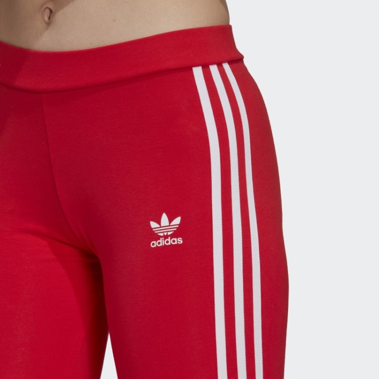 Meia-calça Vermelha Adicolor Classics Com As Três Listras