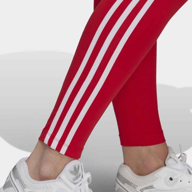 Meia-calça Vermelha Adicolor Classics Com As Três Listras
