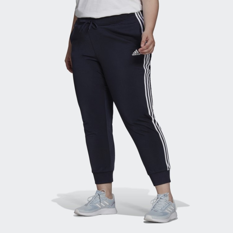 Ink Adidas Essentials Warmup Calça Esportiva Slim Cônica Com As Três Listras (tamanho Grande)