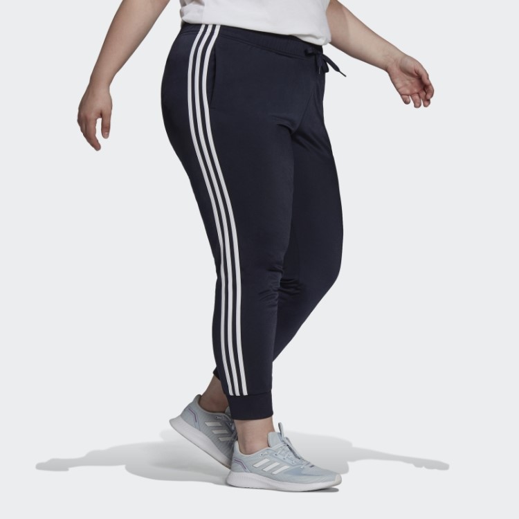 Ink Adidas Essentials Warmup Calça Esportiva Slim Cônica Com As Três Listras (tamanho Grande)