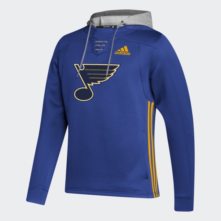 Adidas St. Louis Blues Moletom Com Capuz De Renda Skate Azul