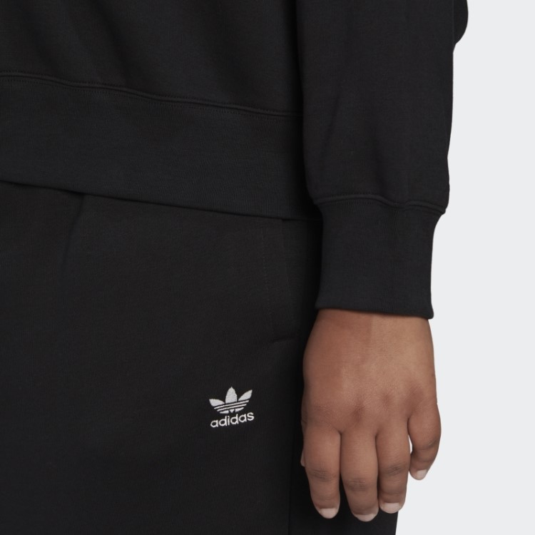 Moletom Adicolor Essentials Crew (tamanho Grande) Preto Adidas