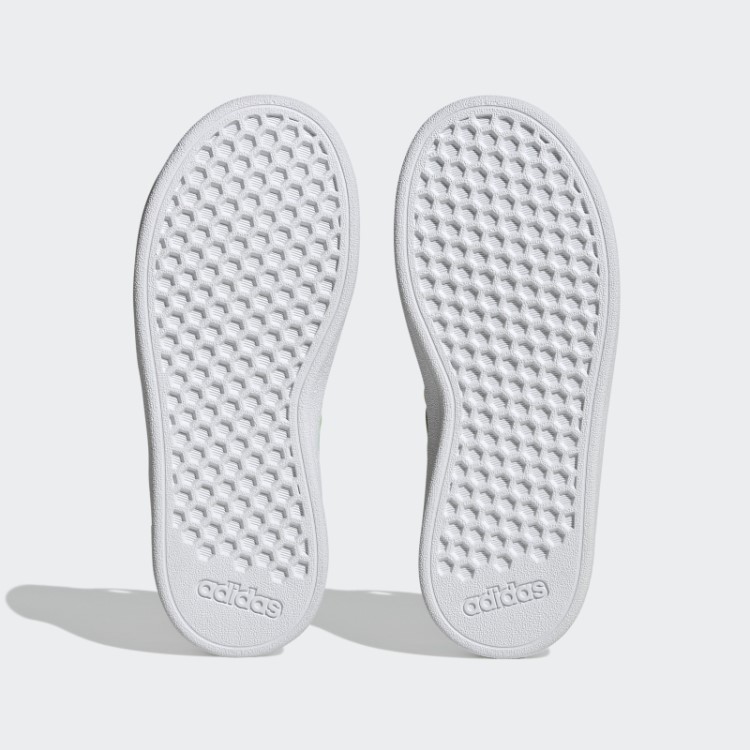 Elegante Feixe Rosa Adidas Grande Corte De Renda Elástica E Sapatos De Alça Superior