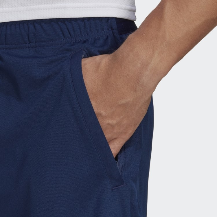 Bermuda De Treino Com Logo Train Essentials Azul Escuro Adidas