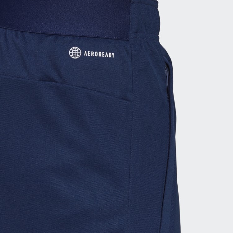 Bermuda De Treino Com Logo Train Essentials Azul Escuro Adidas