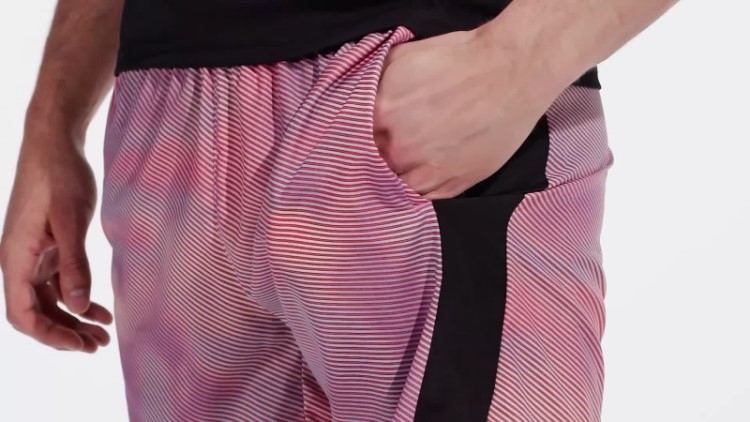 Adidas Orange Possui Shorts Colorblock Run